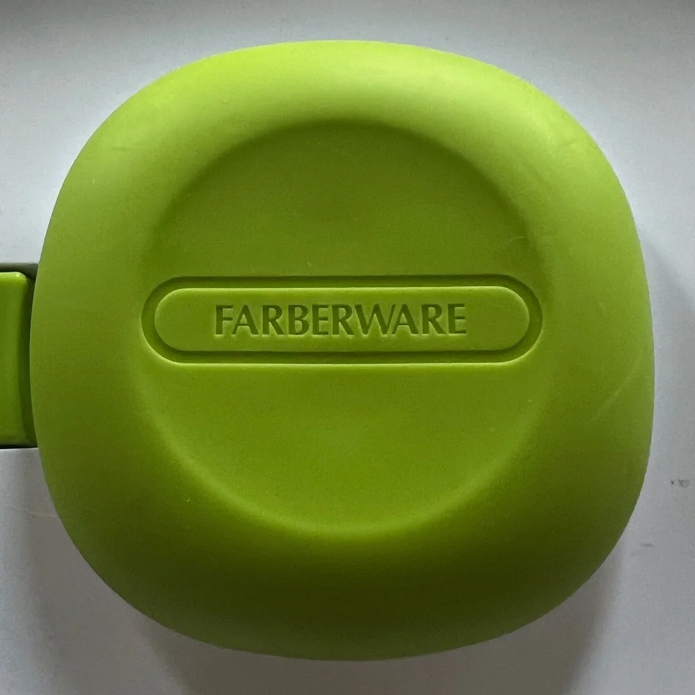 Farberware Salad Spinner Green White Clear Pump Style Large Vegetable Washer